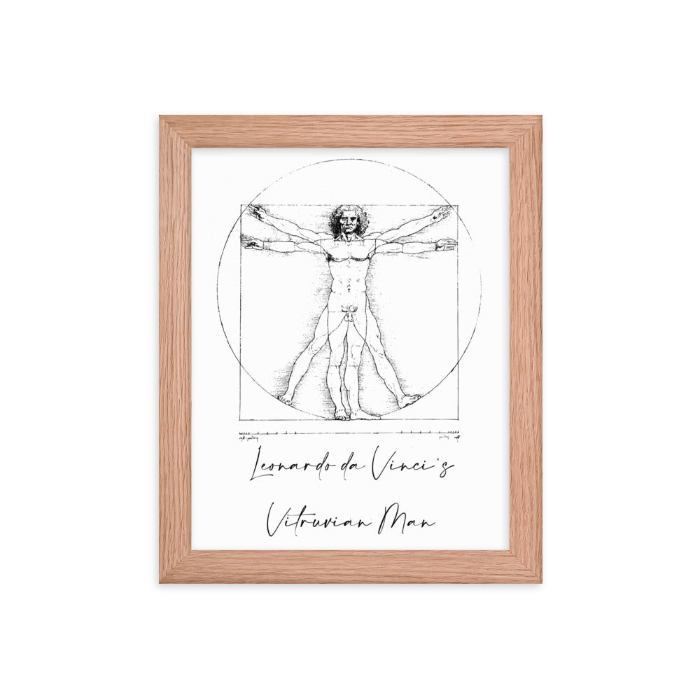 Leonardo da Vinci's Vitruvian Man Framed Print