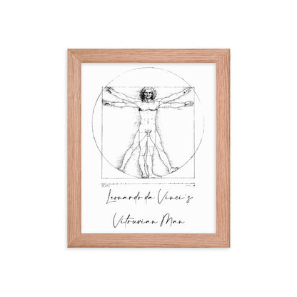 Leonardo da Vinci's Vitruvian Man Framed Print