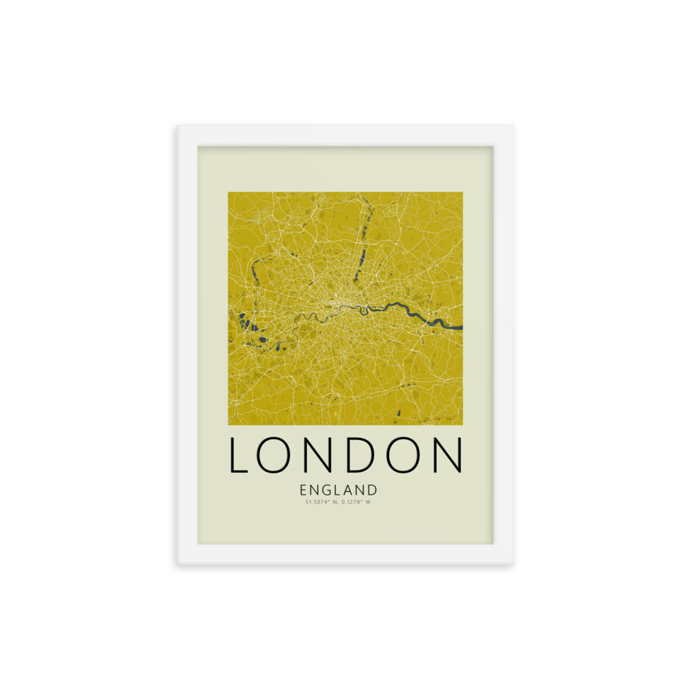 London Map Framed Print