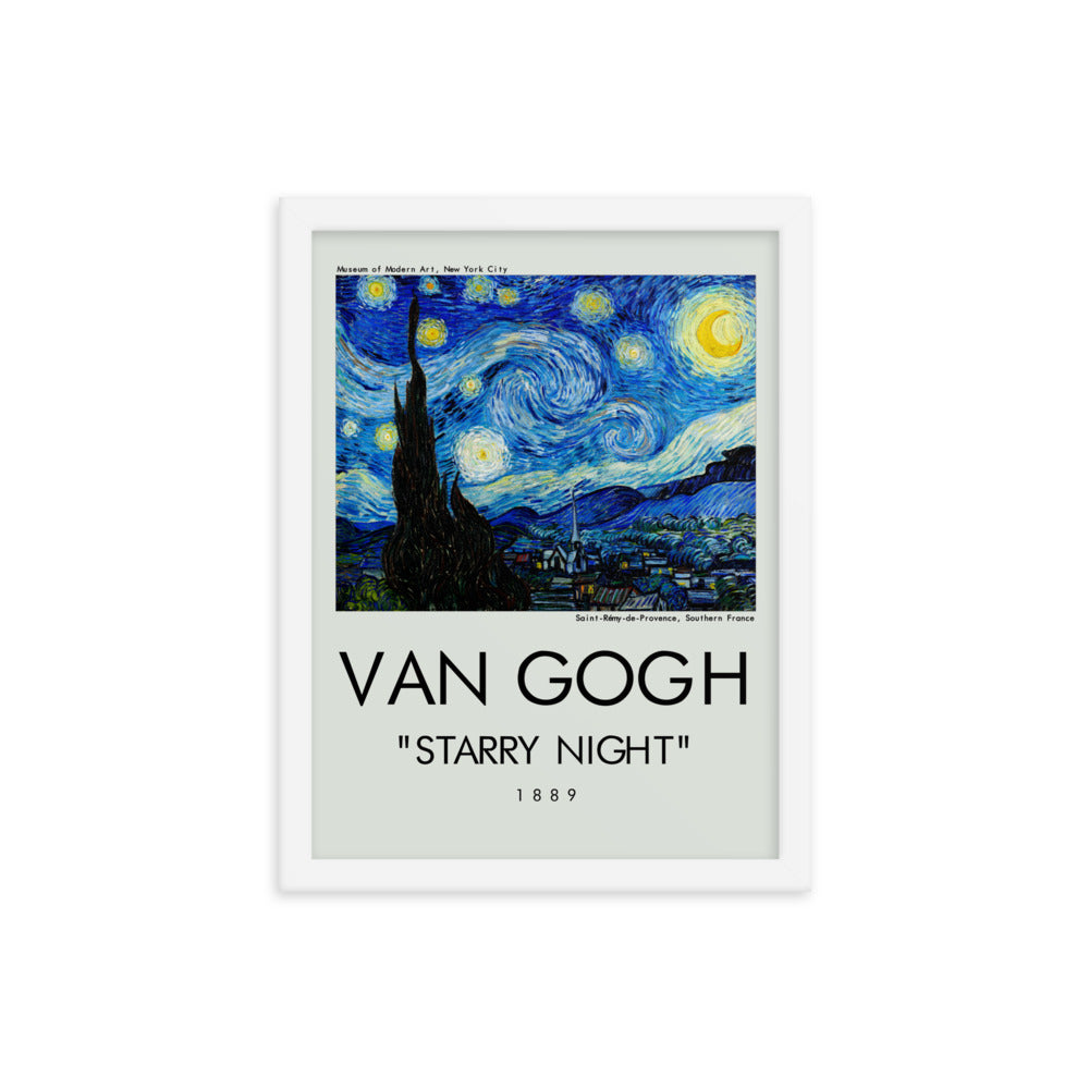 Starry Night by Vincent Van Gogh Framed