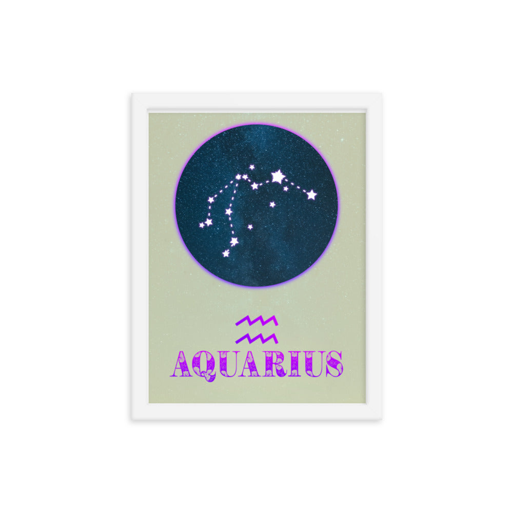 Aquarius Zodiac Framed Print