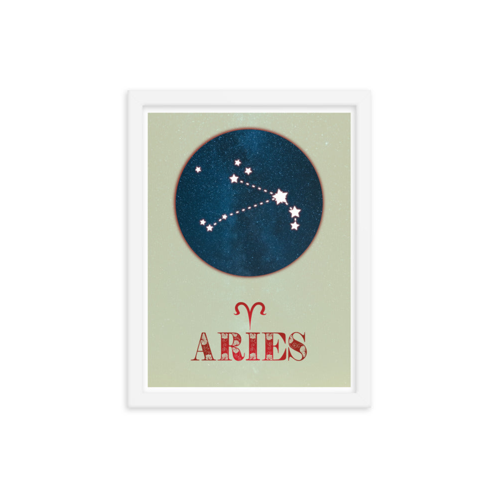 Aries Zodiac Framed Print