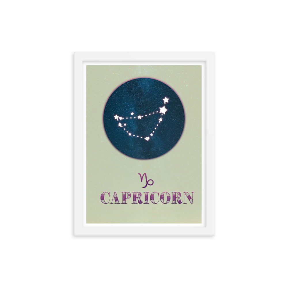 Capricorn Zodiac Framed Print