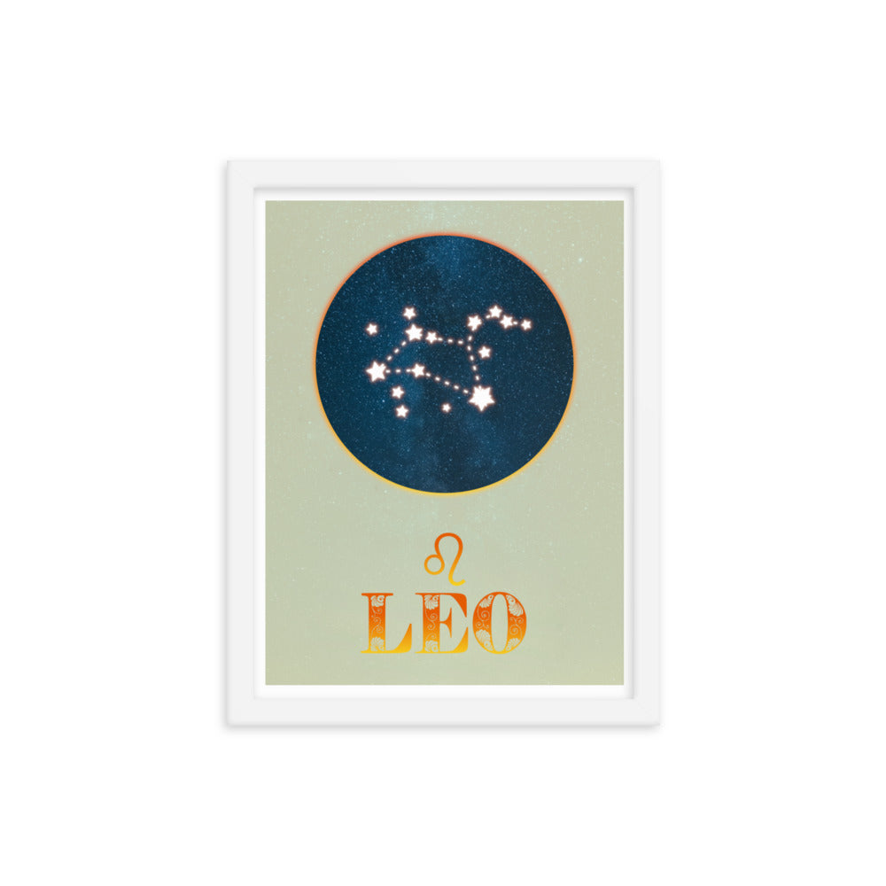 Leo Zodiac Framed Print