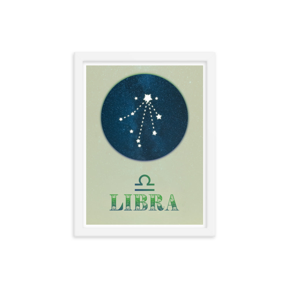 Libra Zodiac Framed Print