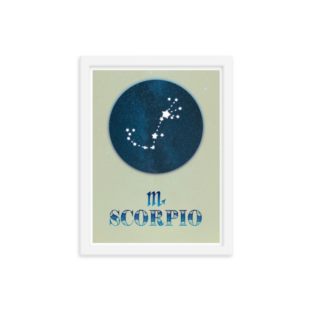 Scorpio Zodiac Framed Print