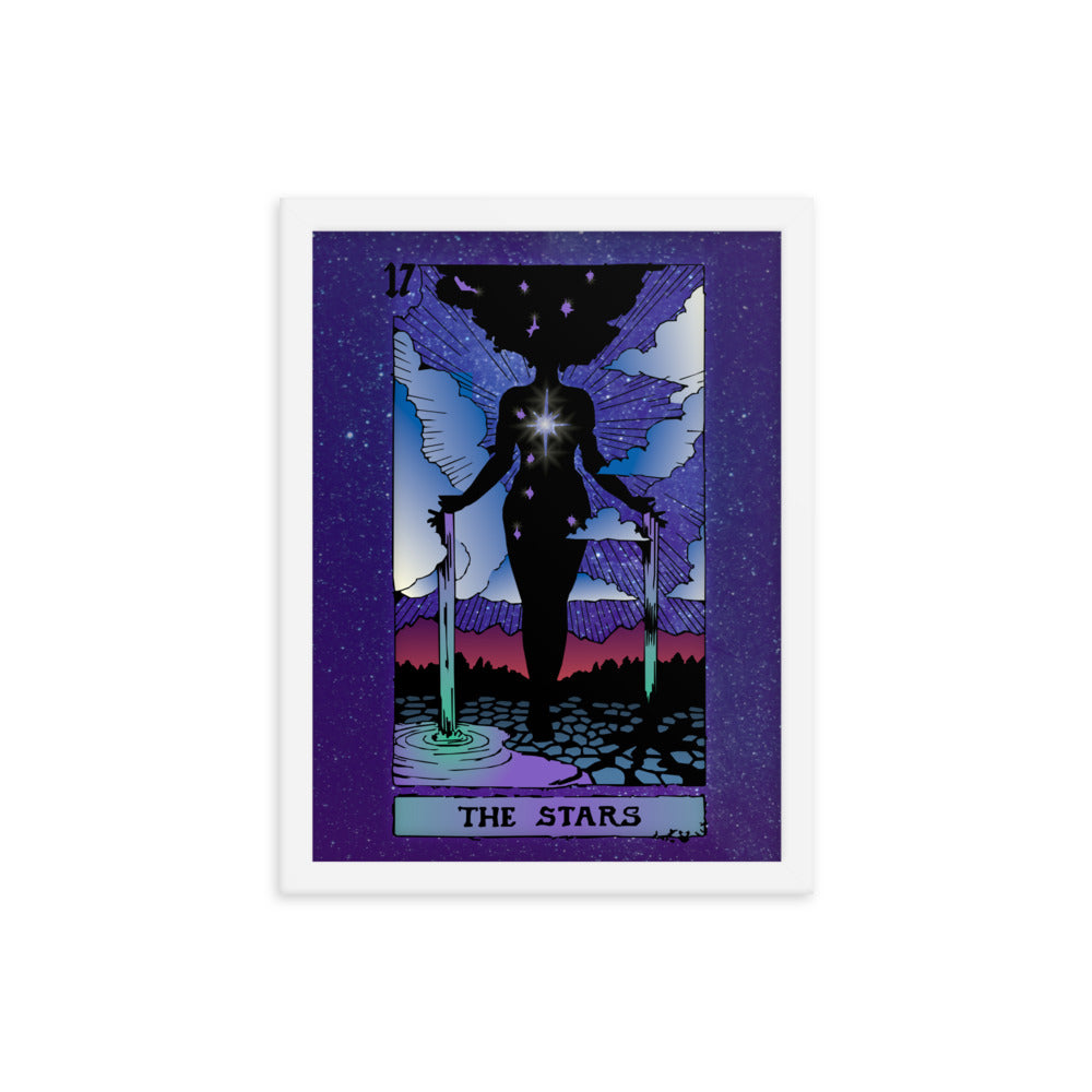 The Stars - Tarot Card Framed Print