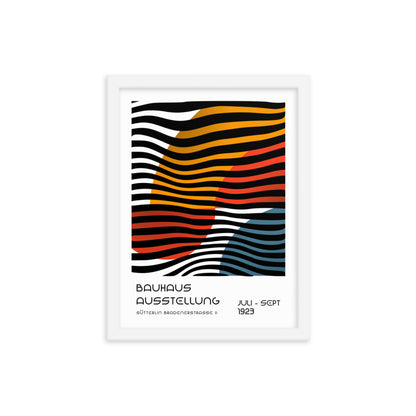 Bauhaus Between Lines -Sütterlin Badenerstrasse Framed Print