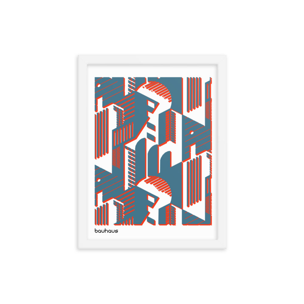 Bauhaus Rooms Framed Print