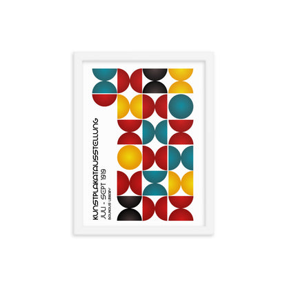 Kunstplakat Ausstellung Bauhaus Framed Print