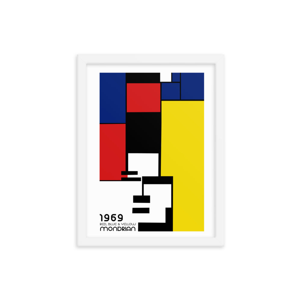 Mondrian 1969 Bauhaus Framed Print