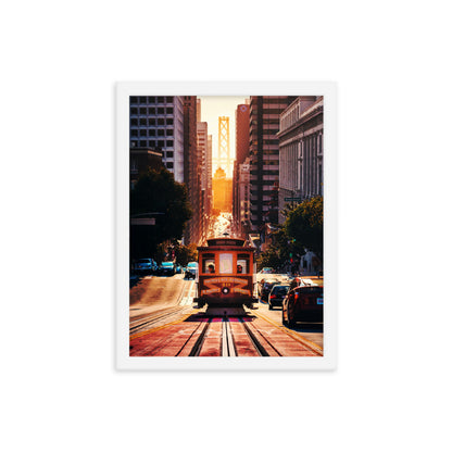 San Fran Cable Car Framed Print