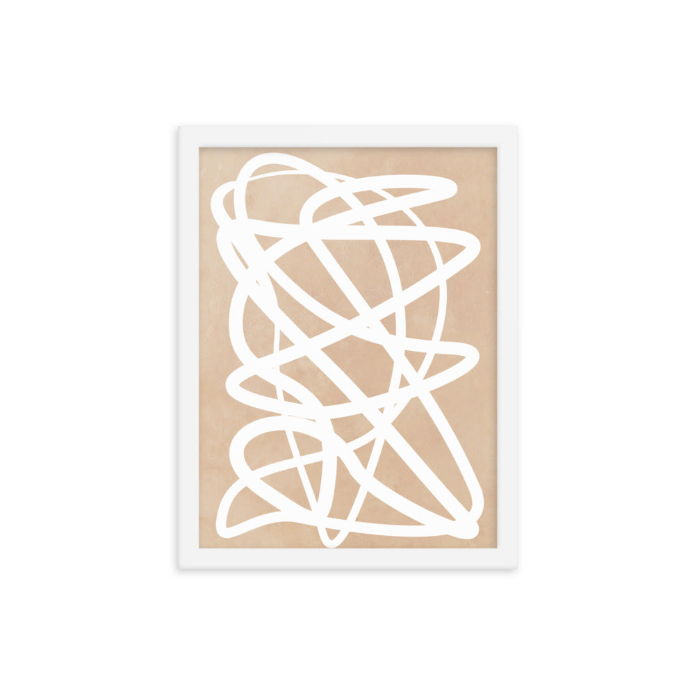 Nude Doodle Framed Print