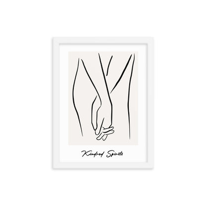 Kindred Spirits Line Art Framed Print