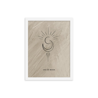 Sun & Moon Framed Print