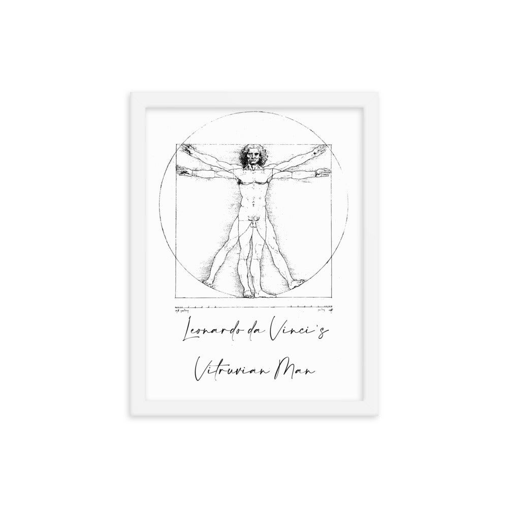 Leonardo da Vinci's Vitruvian Man Framed Print