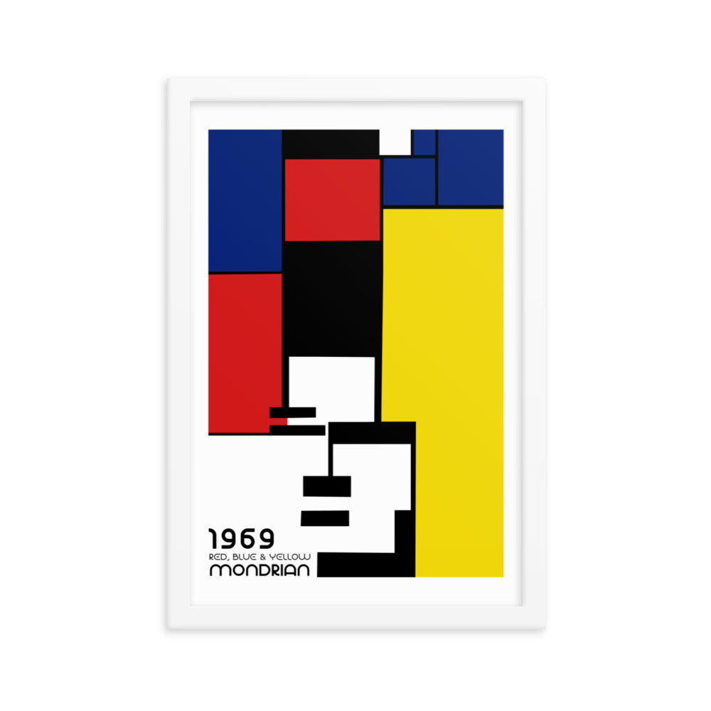 Mondrian 1969 Bauhaus Framed Print