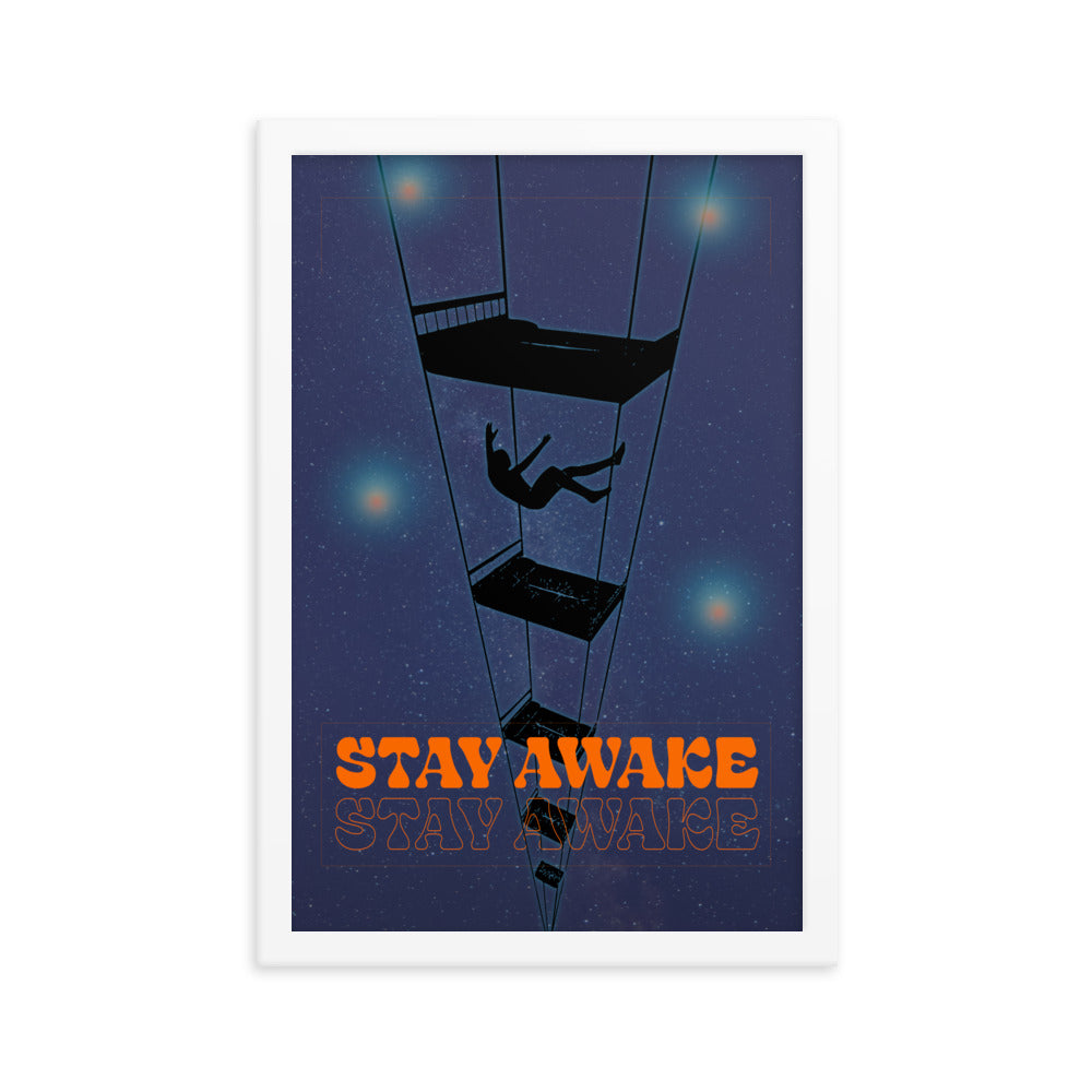 Stay Awake Framed Print