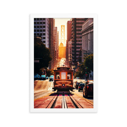 San Fran Cable Car Framed Print