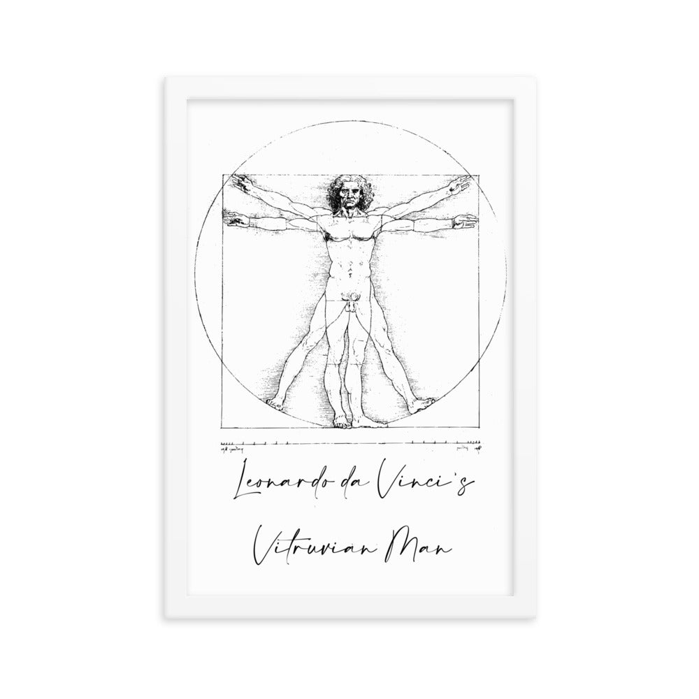 Leonardo da Vinci's Vitruvian Man Framed Print