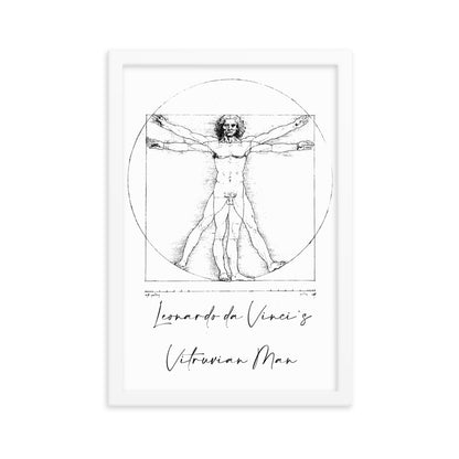 Leonardo da Vinci's Vitruvian Man Framed Print