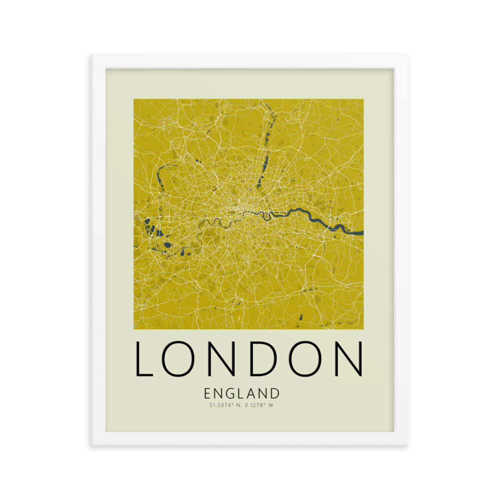 London Map Framed Print