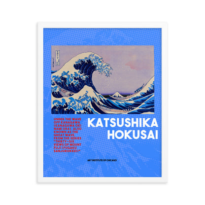 The Great Wave Off Kanagawa - Hokusai Framed poster