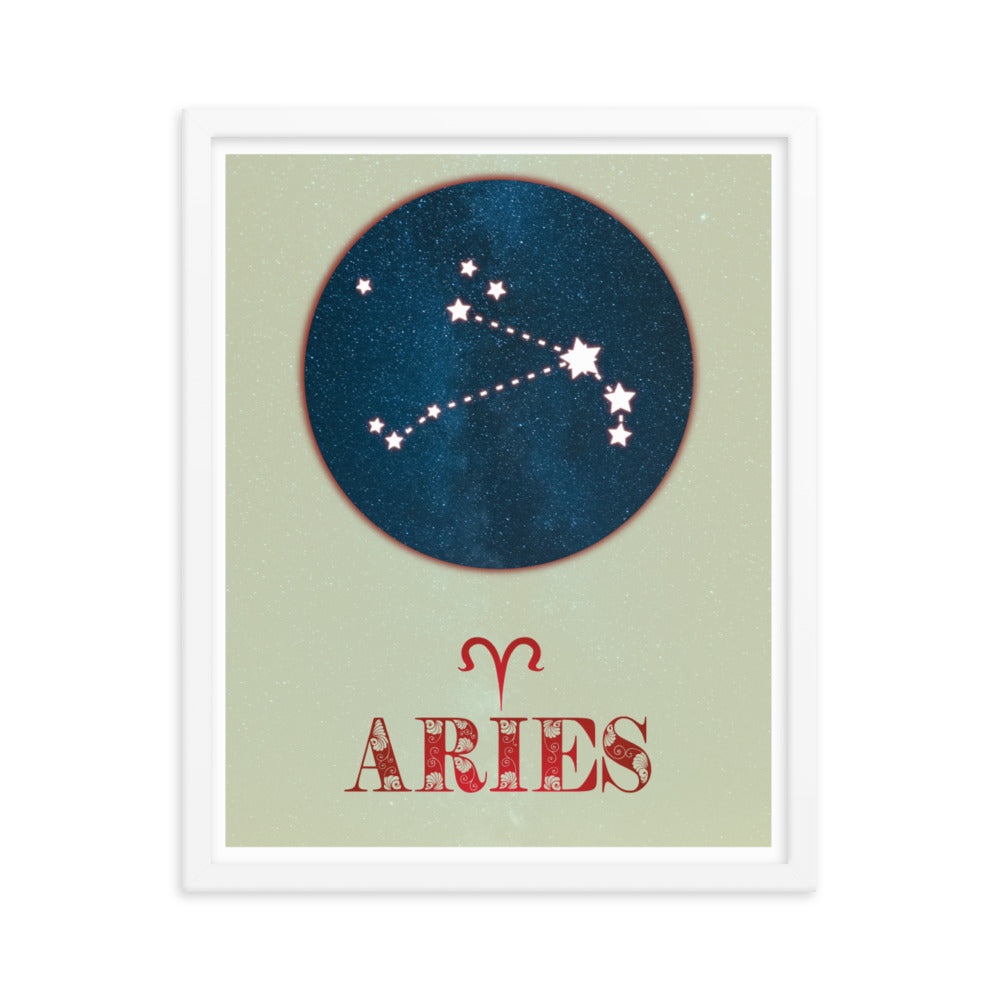 Aries Zodiac Framed Print