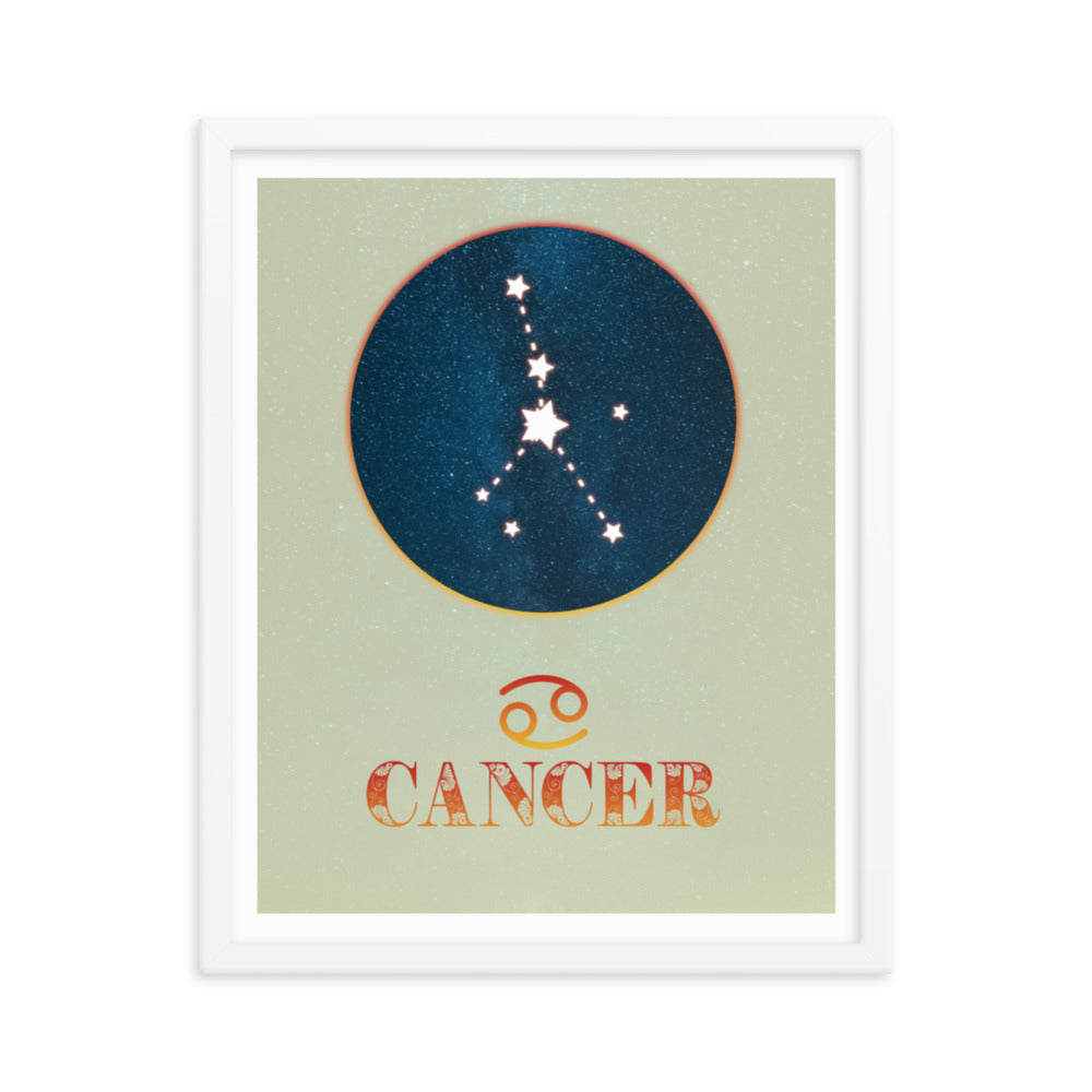 Cancer Zodiac Framed Print