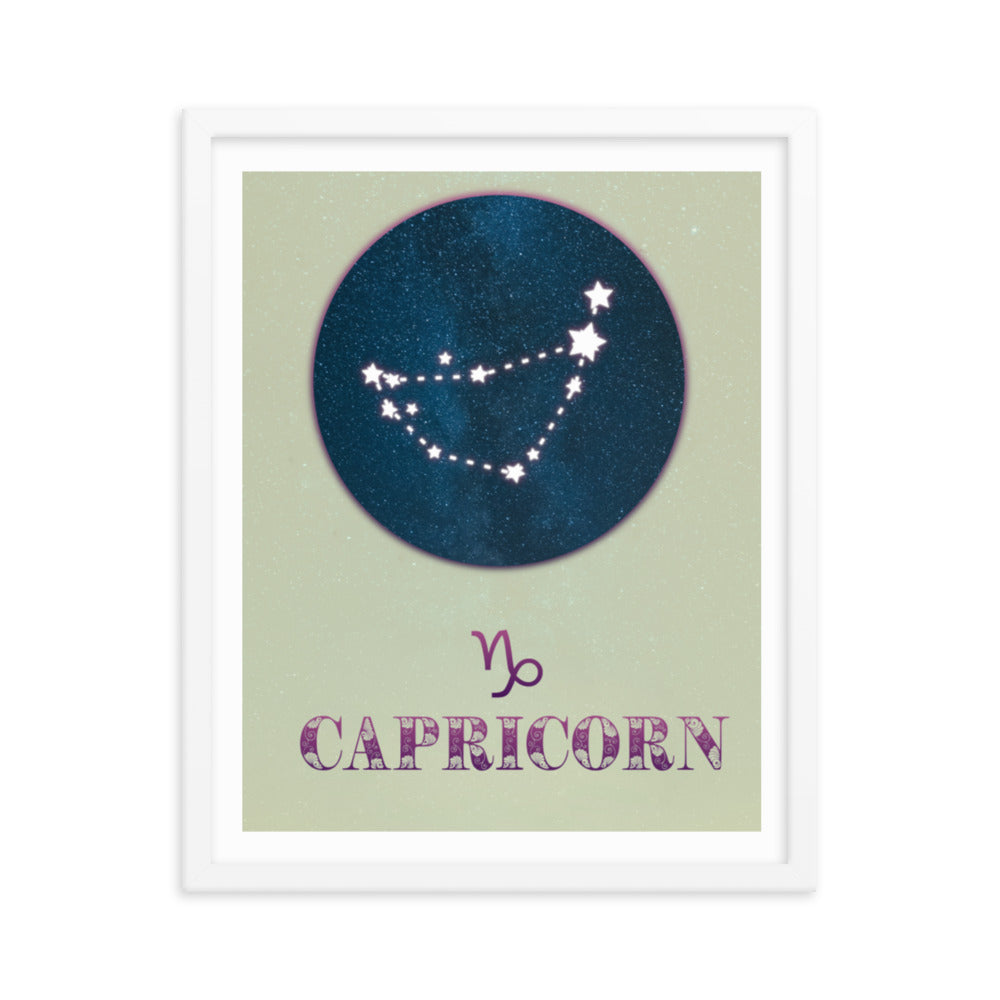 Capricorn Zodiac Framed Print