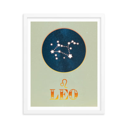 Leo Zodiac Framed Print
