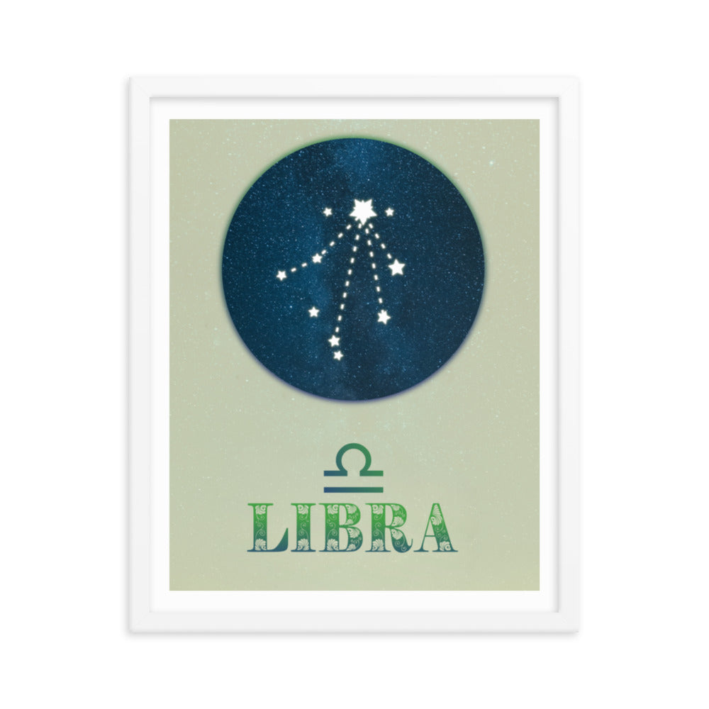 Libra Zodiac Framed Print