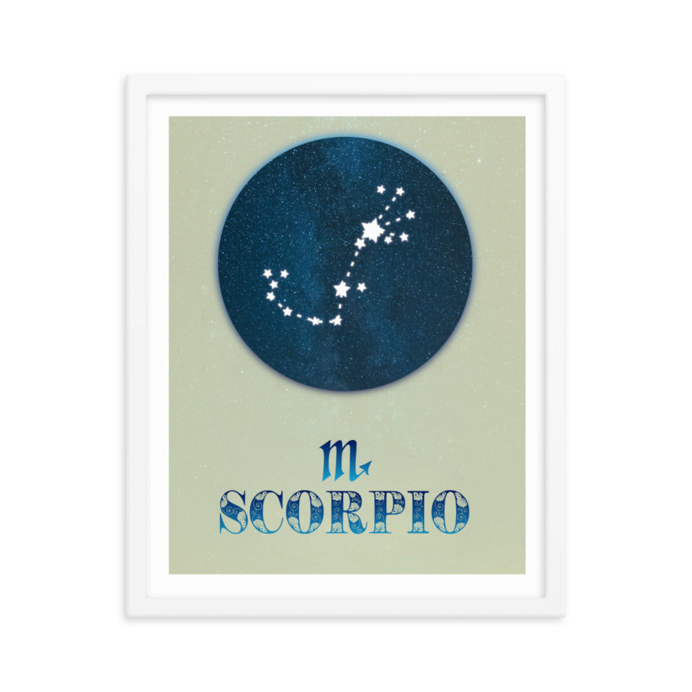 Scorpio Zodiac Framed Print