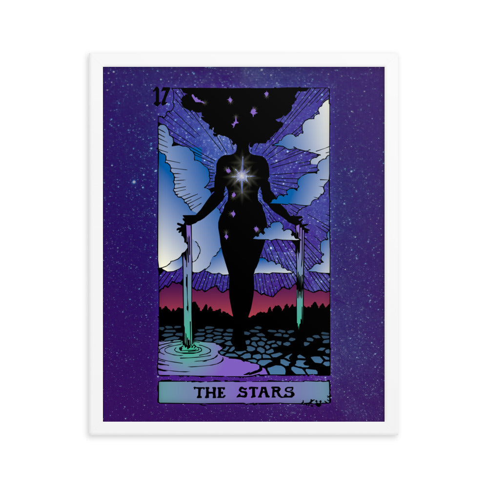 The Stars - Tarot Card Framed Print