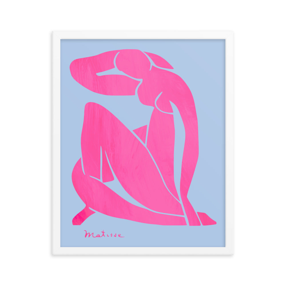 Matisse - Blue Nudes Pink Colorway Framed Print