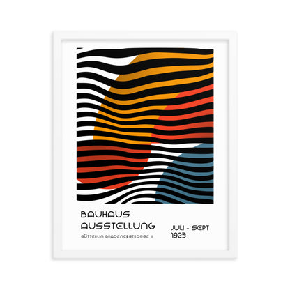 Bauhaus Between Lines -Sütterlin Badenerstrasse Framed Print
