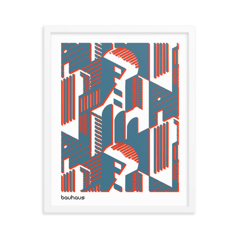 Bauhaus Rooms Framed Print