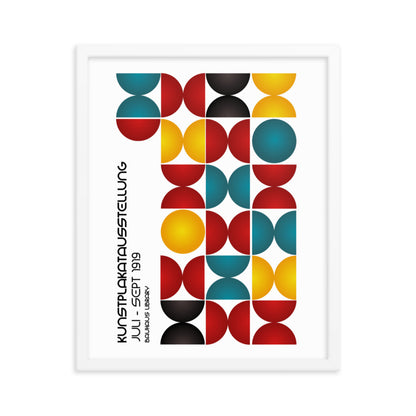 Kunstplakat Ausstellung Bauhaus Framed Print