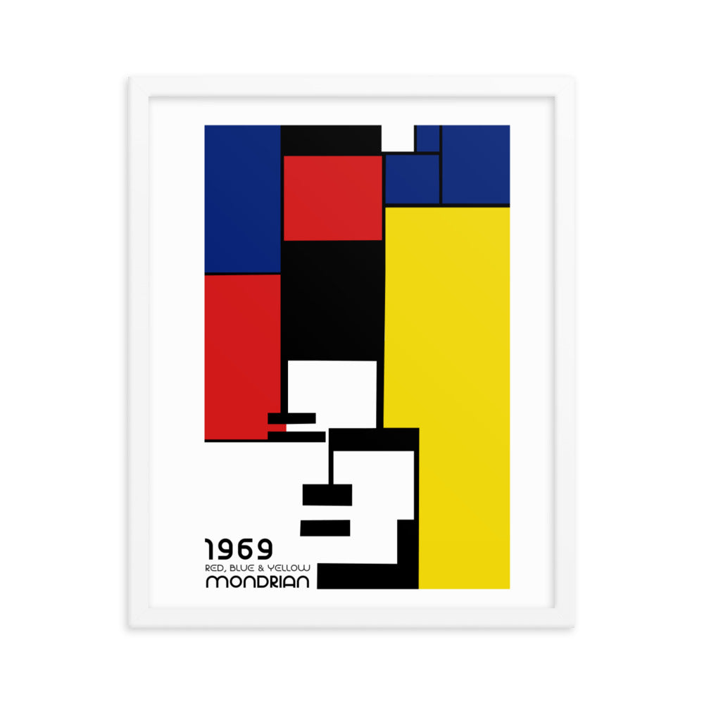 Mondrian 1969 Bauhaus Framed Print