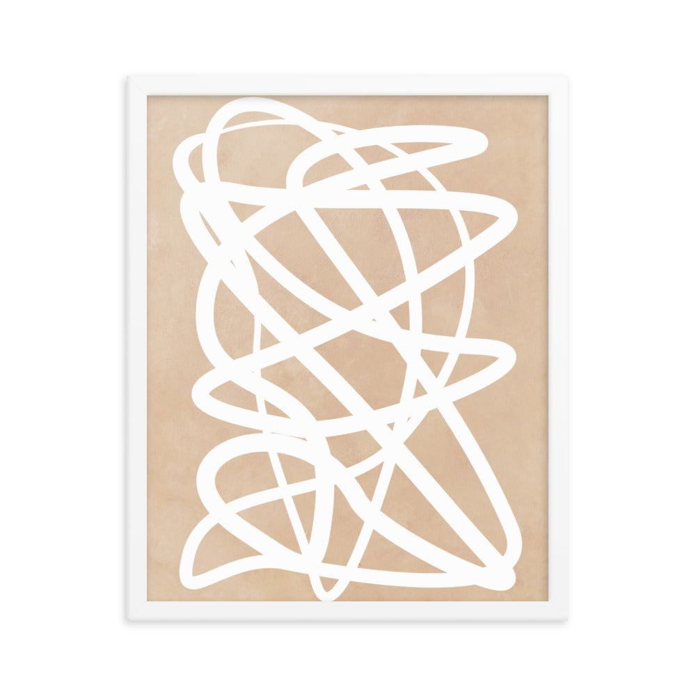 Nude Doodle Framed Print