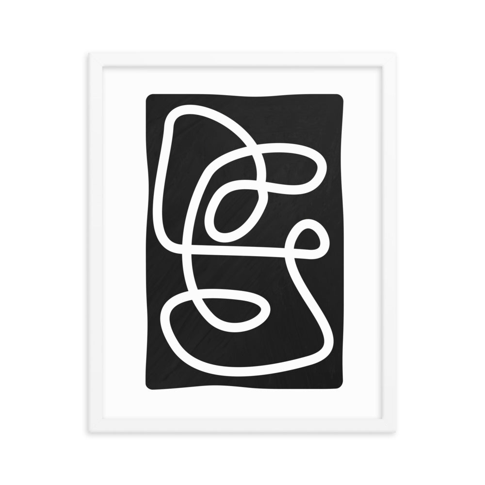 Abstract Line Art Framed Print