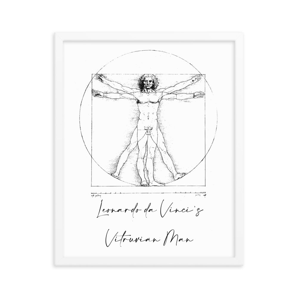 Leonardo da Vinci's Vitruvian Man Framed Print