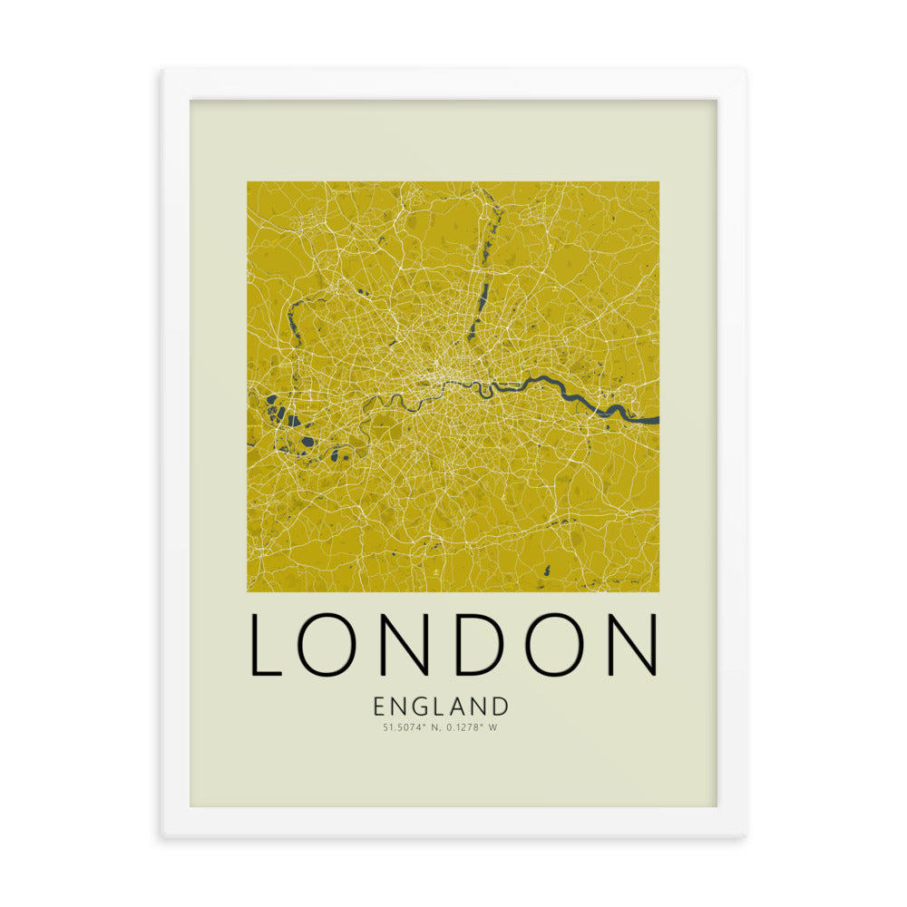 London Map Framed Print