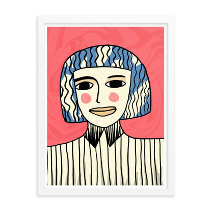 Face Obscurity Framed Print