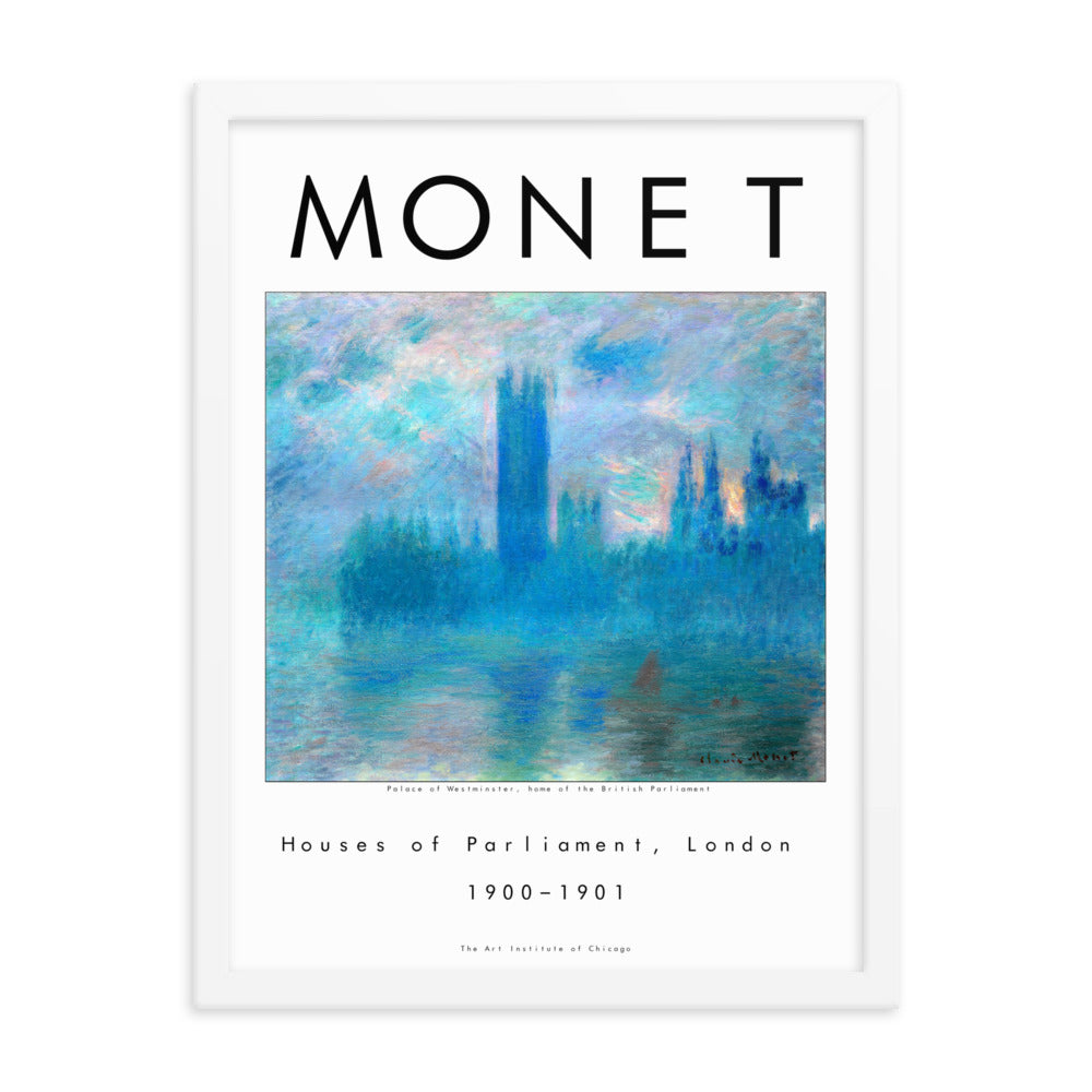 Houses of Parliament by Claude Monet Framed Print