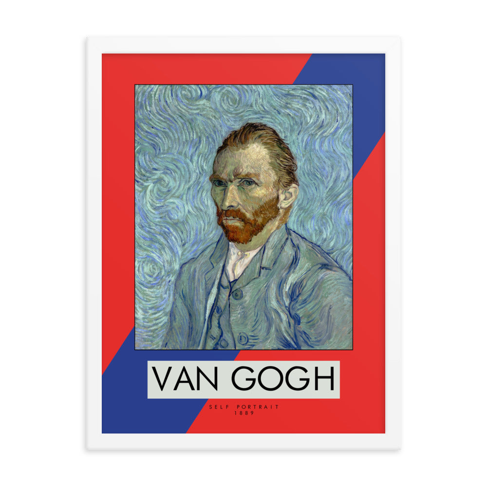 Vincent Van Gogh Self Portrait, 1889 Framed Print