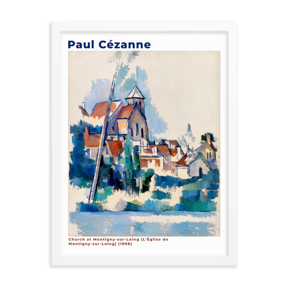 Church at Montigny-sur-Loing by Paul Cezanne Framed Print