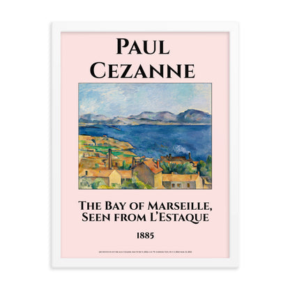 The Bay of Marseille, Seen from L’Estaque by Paul Cezanne Framed Print