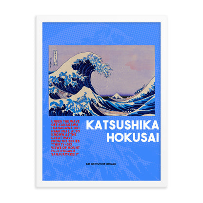 The Great Wave Off Kanagawa - Hokusai Framed poster