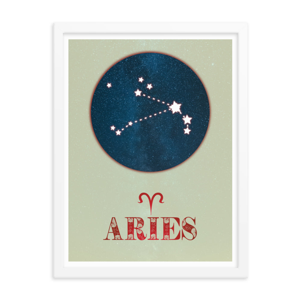 Aries Zodiac Framed Print